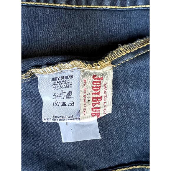 NWT Judy Blue distressed denim jean vest jacket size S - Picture 4 of 6